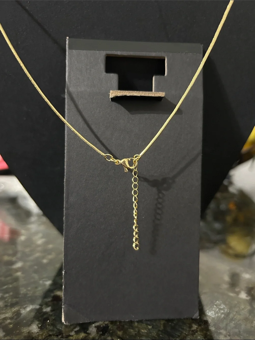 Fashion Jewelry Gold 'U' Initial Pendant Necklace with Pavé Accent